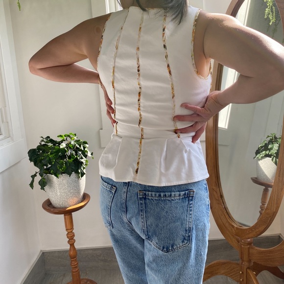 Fitted flare blouse - Picture 4 of 10